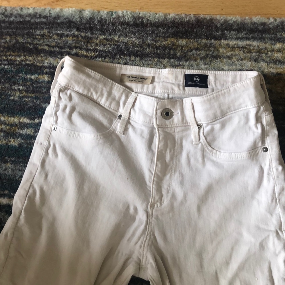 White AG Farrah skinny jeans